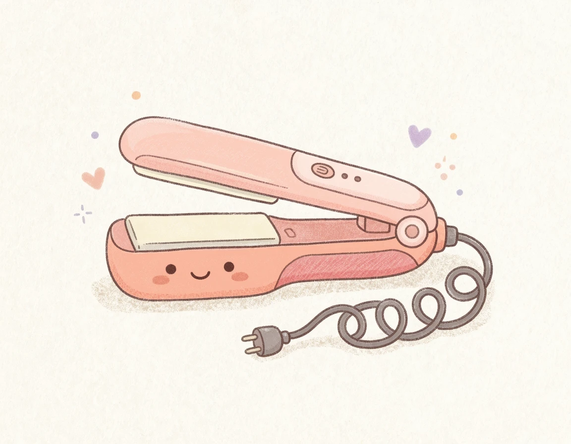 유선 및 무선 고데기 기내 반입 규정 일러스트