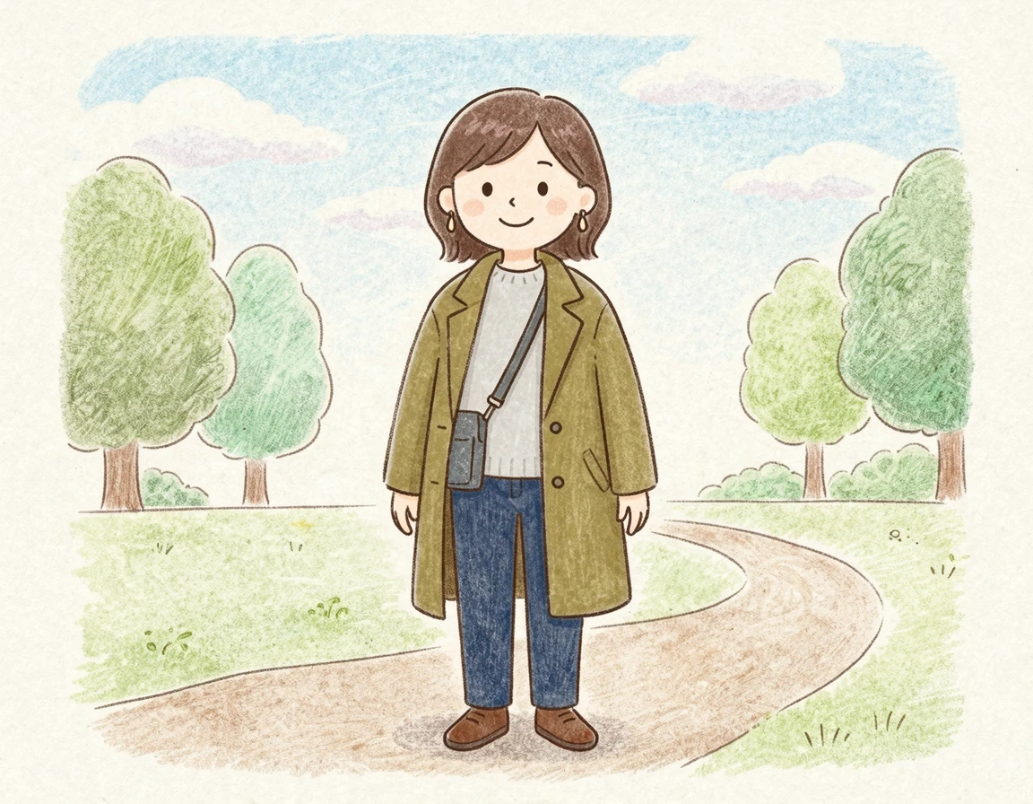 외투 안쪽에 착용한 슬링백 형태의 도난 방지 가방