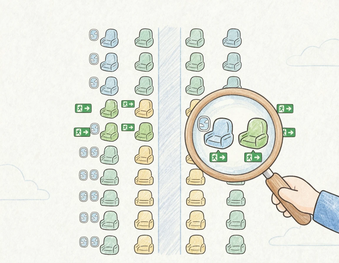 비행기 이코노미 좌석 배치도와 선택 기준