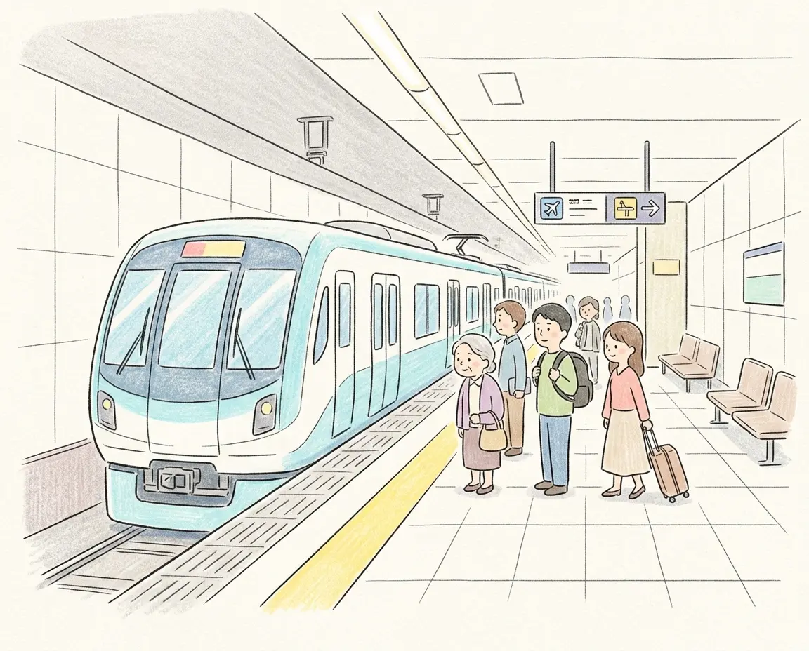 쾌적하고 빠른 델리 공항 에어포트 익스프레스 메트로